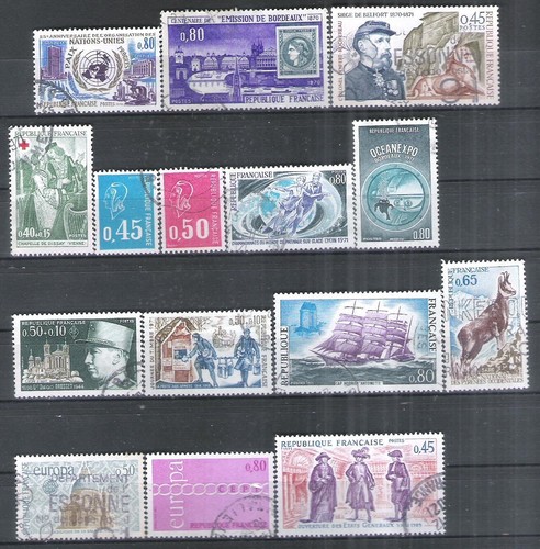 Lot timbres france oblitérés - lot,