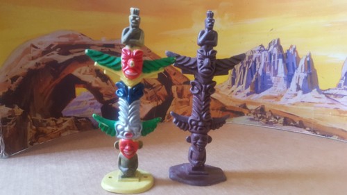 Totems indien cowboy - totems, indien,
