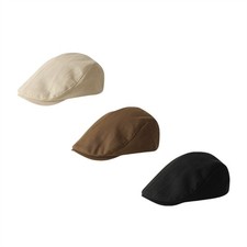 Casquette plate homme coton respirante réglable béret Gatsby casquette cabbie