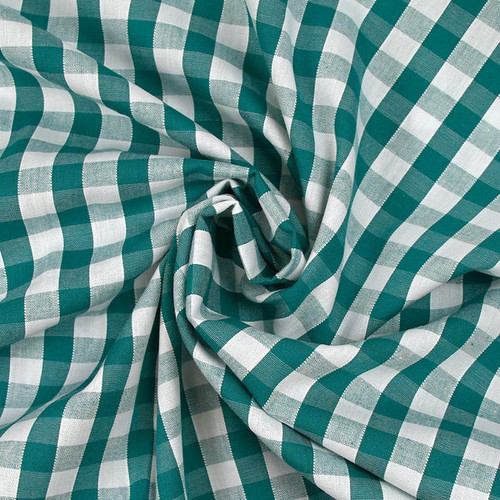 Tissu popeline coton vichy - de,