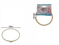 X Cadre Circulaire À Broder En Bois Avec Vis Diamètre 10Cm Dfh