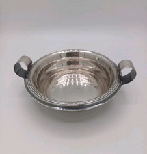 Petit plat en métal argenté