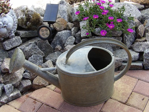 Ancien arrosoir zinc avec - en,
