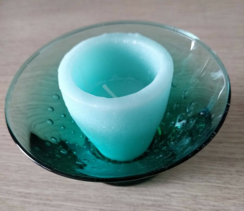 Photophore verre bougie - en, +