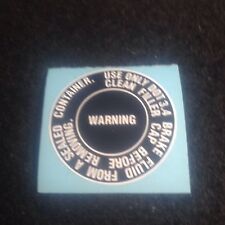 SUZUKI GT MODELS "MASTER CYLINDER COVER DECAL"GT185, GT250, GT380, GT500, GT550