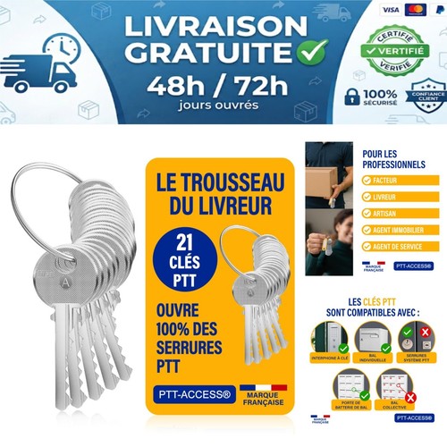 Clés ptt pour - 21, de