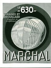 Vintage Marchal Headlights Turns and Fog Advertising 1937 Magazine Issue