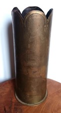 Douille allemande obus 77m SOUVENIR DE LA SOMME Militaria Art tranchées WW1 CA13