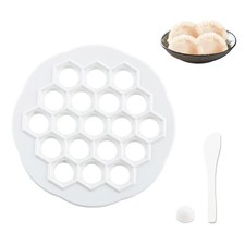 Moule à Boulettes 19 Trous Emporte Piece Ravioli Blanc PP Molde de Raviolis P...