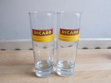 2 verres tube RICARD nouveau