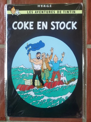 Hergé plaque en métal - hergÉ,