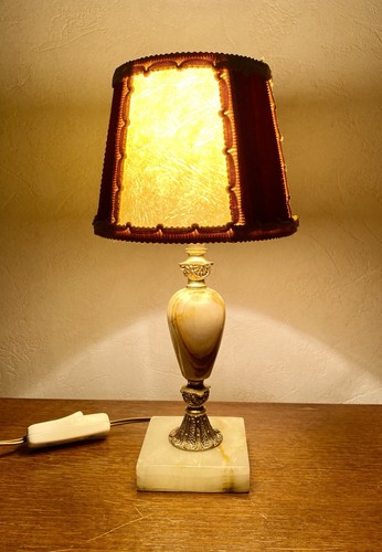 Lampe vintage onyx et - lampe, en