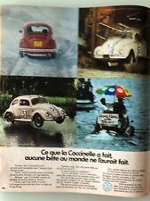Vintage Volkswagen Beetle Automobile Advertising (April 1973) RARE