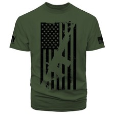 USA Gun Flag Rifle Shirt AR15