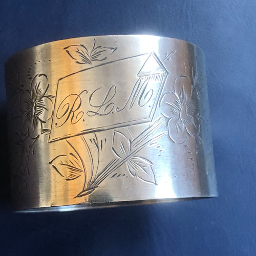 Ancien rond serviette en - rond,
