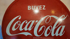VERY RARE 1950 COCA COLA ADVERTISING PLAQUE MADE IN FRANCE