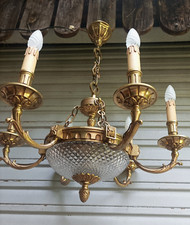 Exceptionnel lustre bronze à