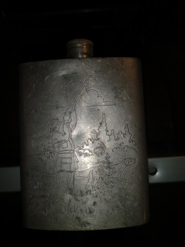 Gourde chasse metal - gourde, en