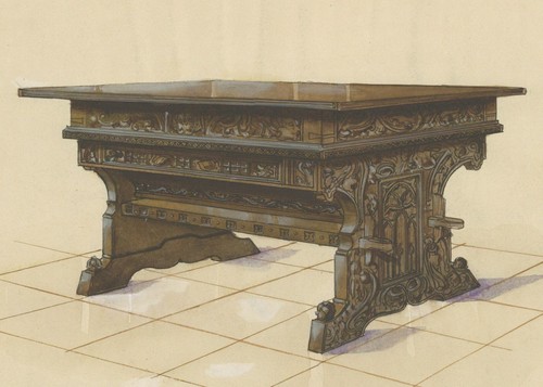 Ecole italienne table - italienne, xvie