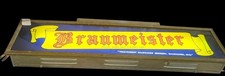 RARE Braumeister beer reverse on glass bar light up sign independent brewery