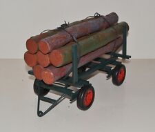 Remorque pour Tracteur en Tôle Maquette de Voiture Ancienne Avec Bois L 34 CM