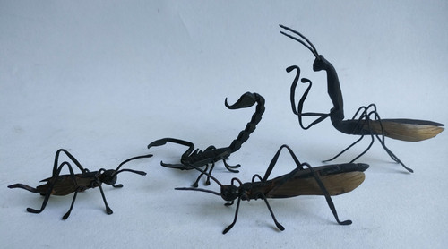 Anciens insectes sculpture - 4,
