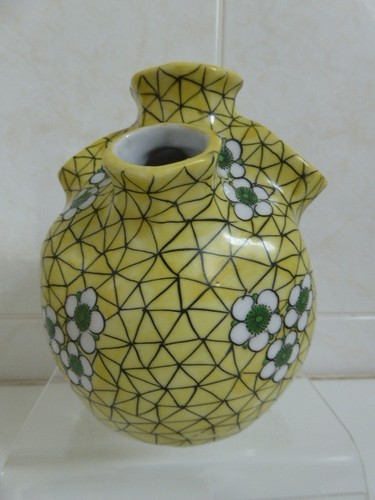 Vase pique fleurs faience - vase, pique-fleurs
