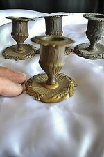 Ancien porte-bougie en laiton