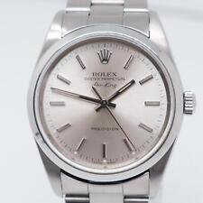 1990's Mint Rolex 14000 Air-King 34mm Steel Automatic Silver Dial Unisex Watch