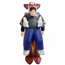 Costume De Clown Gonflable Pour Enfants Déguisement Multicolore Halloween