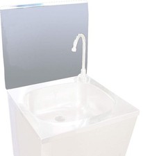 Dosseret inox amovible pour accoupler au lave-mains de 450 mm