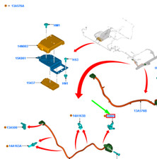 FORD RANGER T6 Câble D&#039;Attelage Harnais Clip 1833484