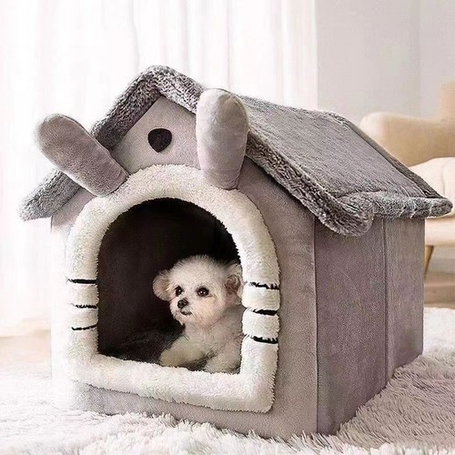 Cama estilo casa para perros - para,