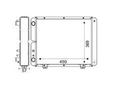 RADIATOR FOR LOMBARDINI