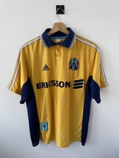 OLYMPIQUE MARSEILLE 1998/1999 AWAY FOOTBALL SHIRT SOCCER JERSEY MAILLOT ADIDAS