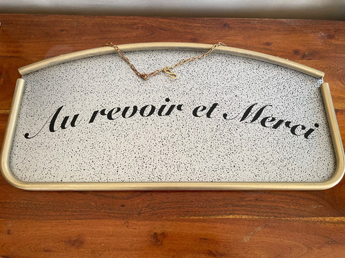 Grande plaque métal - métal, bar
