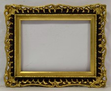 Ancien cadre, état d’origine, doré à la feuille, Int. 40 x 30,5 cm