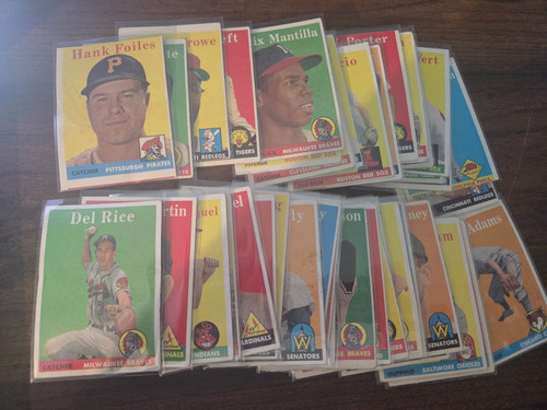 1958 topps baseball - 1958,