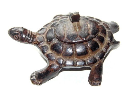 Bronze tortue tabatière - tortue,