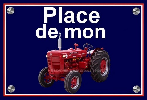 Plaque place mon - , de
