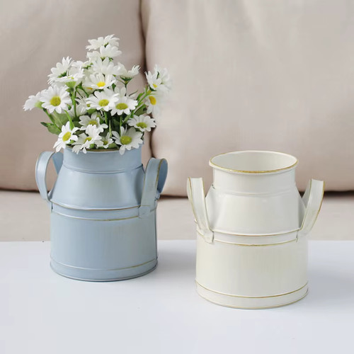 Vase métal galvanisé - vase,