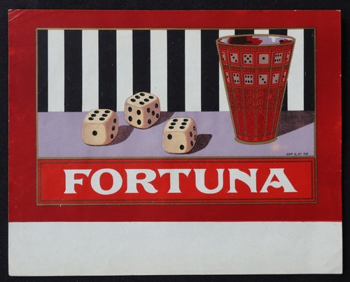 Old label cigar box - cigar, fortune