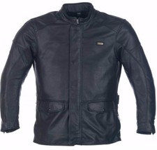 Richa Highlander Black Motorcycle Leather jacket Ideal for Touring / Commuting
