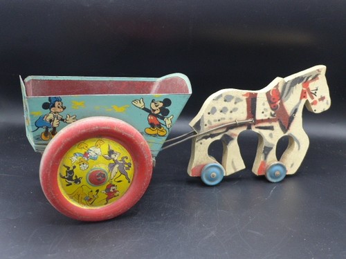 Jouet ancien bois tole - ,