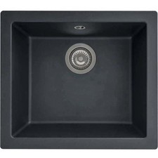 Evier en résine 1 cuve - Noir