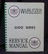 Vtg Wurlitzer Jukebox Service Manual 3500 Series Photograph Repair Book  Shop