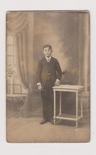 ? Vintage Photo Young Boy in Charles Studio Costume ? Rare Postcard