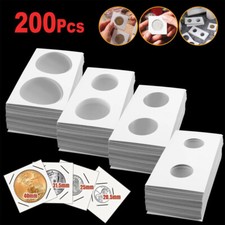 200 pièces porte-monnaie en carton couverture conteneur pièces de monnaie