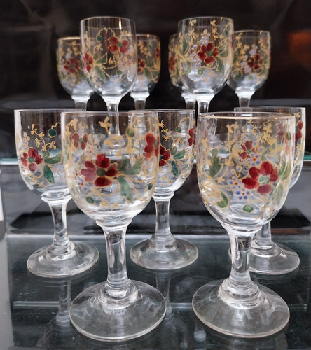 Verres liqueur peint - verres, à