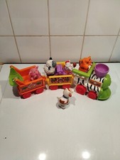 Train Little People Fisher Price 2002 + 5 Figurines Animaux